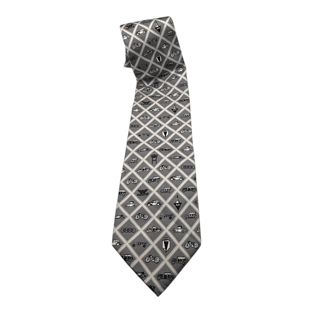 Audi‎ Logo Silk Tie Antique Cars Motorcycles, Silk Men's Gift Novelty